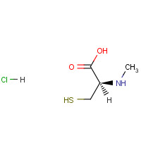 3-MERCAPTO-2-(METHYLAMINO)PROPANOIC ACID HYDROCHLORIDE (CAS: 14344-46-8) - Chemical Structure and Molecular Formula 