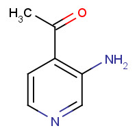 1-(3-AMINO-PYRIDIN-4-YL)-ETHANONE (CAS: 13210-52-1) - Chemical Structure and Molecular Formula 
