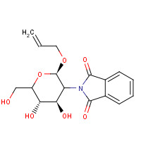 Allyl 2-Deoxy-2-(1,3-dihydro-1,3-dioxo-2H-isoindol-2-yl)-b-D-glucopyranoside (CAS: 114853-29-1) - Chemical Structure and Molecular Formula 