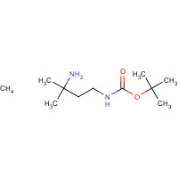 tert-butyl N-(3-amino-3-methyl-butyl)carbamate hydrochloride (CAS: 117361-35-3) - Chemical Structure and Molecular Formula 