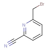 6-(bromomethyl)pyridine-2-carbonitrile (CAS: 104508-24-9) - Chemical Structure and Molecular Formula 