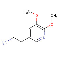 2-(5,6-dimethoxypyridin-3-yl)ethanamine (CAS: 1211540-13-4) - Chemical Structure and Molecular Formula 