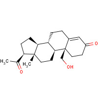 (8S,9S,10S,13S,14S,17S)-17-acetyl-10-(hydroxymethyl)-13-methyl-1,2,6,7,8,9,11,12,14,15,16,17-dodecahydrocyclopenta[a]phenanthren-3-one (CAS: 596-63-4) - Related Chemical Product