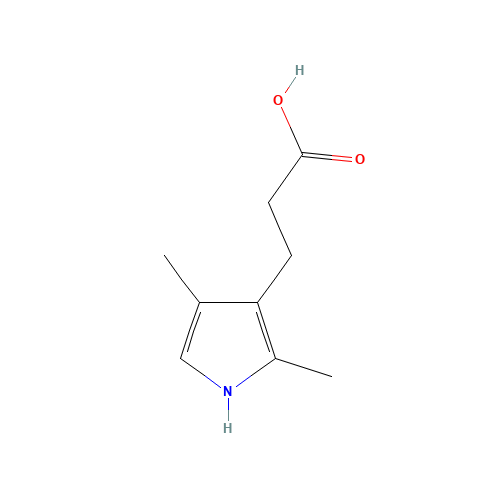 2,4-Dimethyl-3-pyrrolepropionic acid (CAS: 54474-50-9) - Related Chemical Product