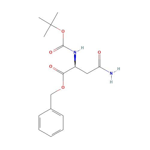 Boc-Asn-OBzl (CAS: 13512-57-7) - Chemical Structure and Molecular Formula 