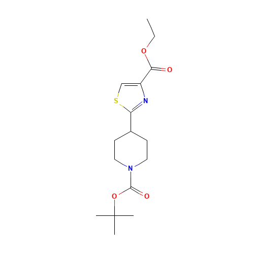 tert-Butyl-4-[4-(ethoxycarbonyl)-1,3-thiazol-2-yl]-piperizine-1-carboxylate (CAS: 365413-31-6) - Related Chemical Product
