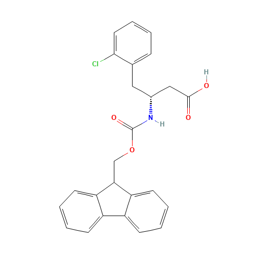 Fmoc-(R)-3-amino-4-(2-chlorophenyl)butanoic acid (CAS: 268734-29-8) - Related Chemical Product