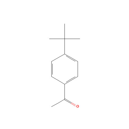 4-tert-Butylacetophenone (CAS: 943-27-1) - Chemical Structure and Molecular Formula 