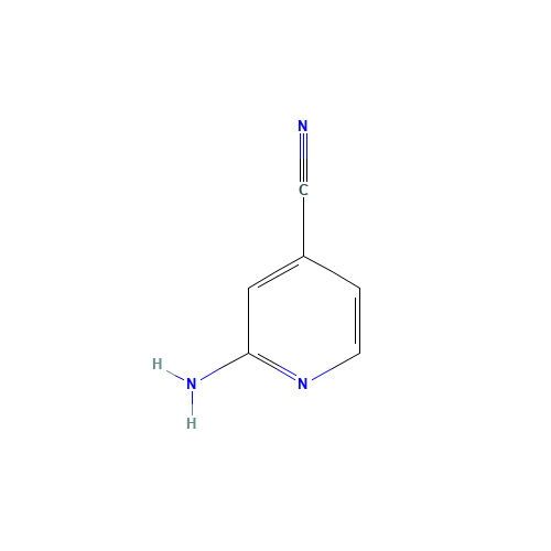 2-Amino-4-cyanopyridine (CAS: 42182-27-4) - Chemical Structure and Molecular Formula 