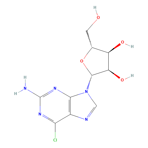 6-Chloroguanosine (CAS: 2004-07-1) - Chemical Structure and Molecular Formula 