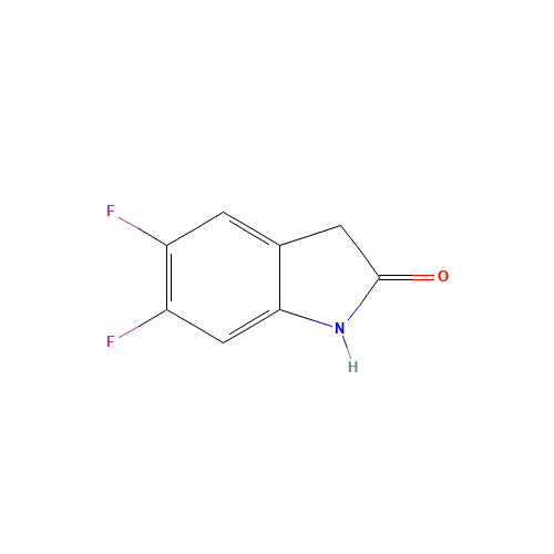 5,6-Difluorooxindole (CAS: 71294-07-0) - Chemical Structure and Molecular Formula 