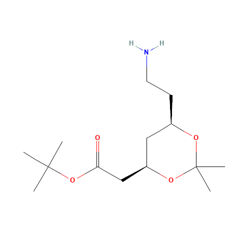 (4R,6R)-tert-Butyl-6-(2-aminoethyl)-2,2-dimethyl-1,3-dioxane-4-acetate (CAS: 125995-13-3) - Related Chemical Product