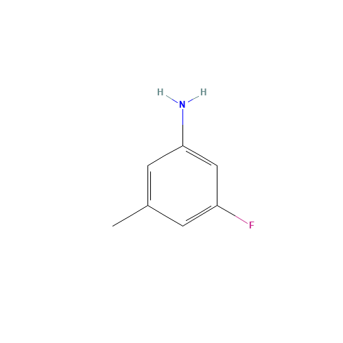 3-Fluoro-5-methylaniline (CAS: 52215-41-5) - Chemical Structure and Molecular Formula 