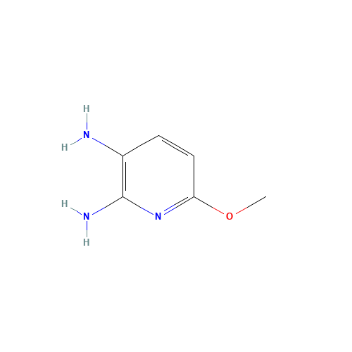 2,3-Diamino-6-methoxypyridine (CAS: 28020-38-4) - Chemical Structure and Molecular Formula 