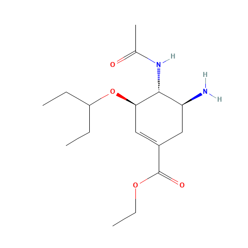 Oseltamivir (CAS: 196618-13-0) - Chemical Structure and Molecular Formula 