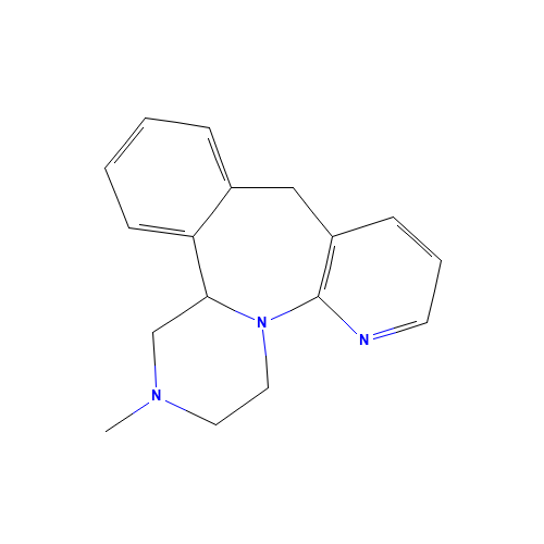 Mirtazapine (CAS: 85650-52-8) - Chemical Structure and Molecular Formula 