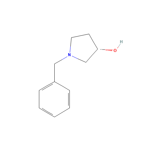 (S)-1-Benzyl-3-pyrrolidinol (CAS: 101385-90-4) - Chemical Structure and Molecular Formula 