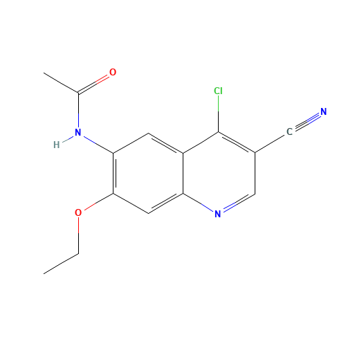 4-chloro-3-cyano-7-ethoxy-6-N-acetylquinoline (CAS: 848133-76-6) - Related Chemical Product