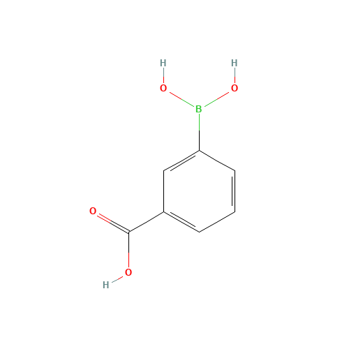 3-Carboxyphenylboronic acid (CAS: 25487-66-5) - Chemical Structure and Molecular Formula 