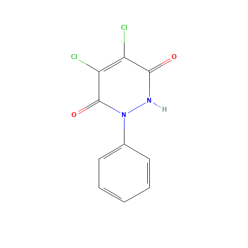4,5-Dichloro-6-hydroxy-2-phenyl-3(2H)-pyridazinone (CAS: 1698-64-2) - Chemical Structure and Molecular Formula 