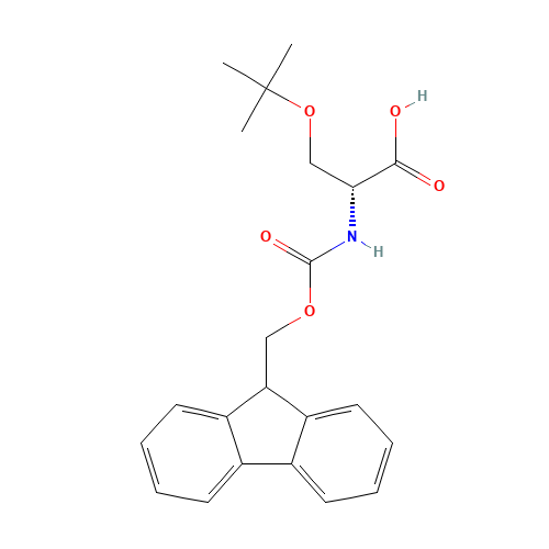 Fmoc-D-Ser(tbu) )-OH (CAS: 128107-47-1) - Chemical Structure and Molecular Formula 