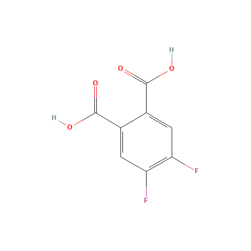 4,5-Difluorophthalic acid (CAS: 18959-31-4) - Chemical Structure and Molecular Formula 