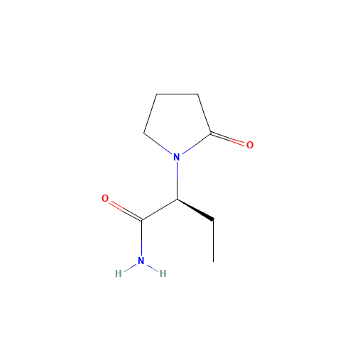 LEVETIRACETAM (CAS: 102767-28-2) - Chemical Structure and Molecular Formula 
