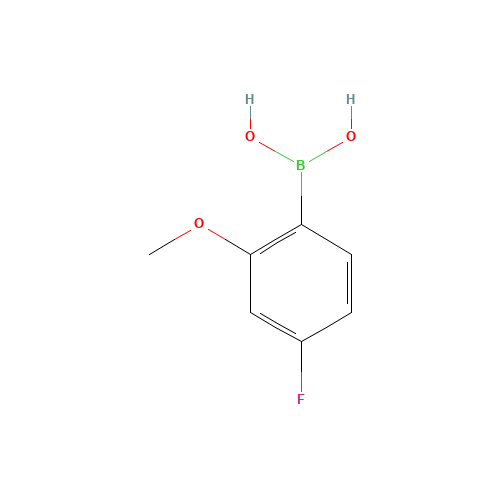 4-Fluoro-2-methoxyphenylboronic acid (CAS: 179899-07-1) - Chemical Structure and Molecular Formula 