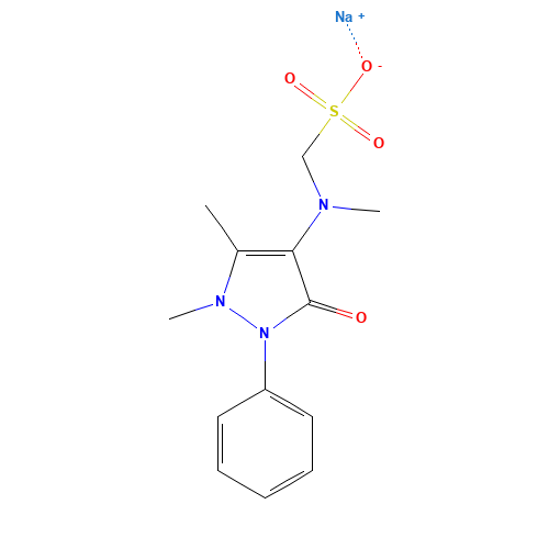 Sodium [(2,3-dihydro-1,5-dimethyl-3-oxo-2-phenyl-1H-pyrazol-4-yl)methylamino]methanesulfonate (CAS: 68-89-3) - Related Chemical Product