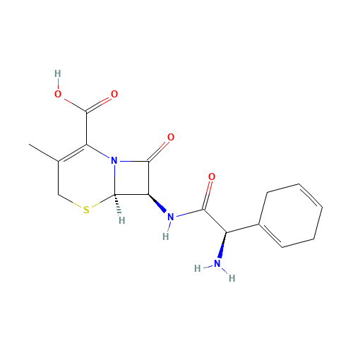 (6R-(6alpha,7))-((Amino-1,4-cyclohexadien-1-ylacetyl)amino)-3-methyl-8-oxo-5-thia-1-azabicyclo[4.2.0]oct-2-ene-2-carboxylic acid (CAS: 38821-53-3) - Related Chemical Product