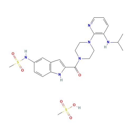 DELAVIRDINE,MESYLATE (CAS: 147221-93-0) - Related Chemical Product