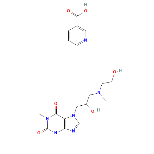 Xanthinol nicotinate (CAS: 437-74-1) - Related Chemical Product