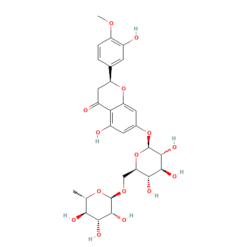 Hesperidin (CAS: 520-26-3) - Chemical Structure and Molecular Formula 