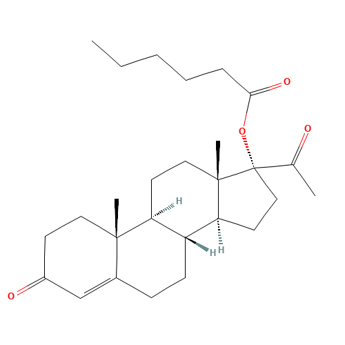 17a-Hydroxyprogesterone caproate (CAS: 630-56-8) - Related Chemical Product