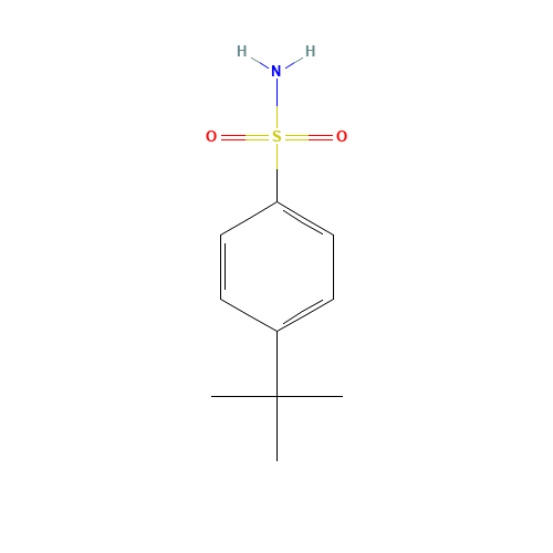 4-tert-Butylbenzenesulfonamide (CAS: 6292-59-7) - Chemical Structure and Molecular Formula 