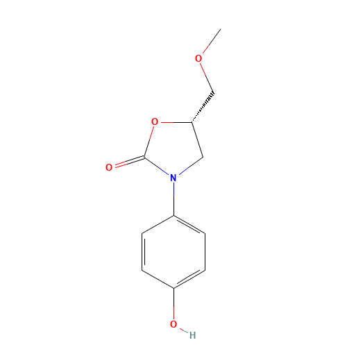 (S)-3-(4-Hydroxyphenyl)-5-(methoxymethyl)-2-oxazolidinone (CAS: 135605-66-2) - Related Chemical Product