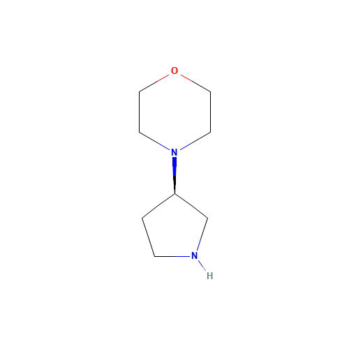 Morpholine,4-(3R)-3-pyrrolidinyl-(9CI) (CAS: 511295-94-6) - Related Chemical Product