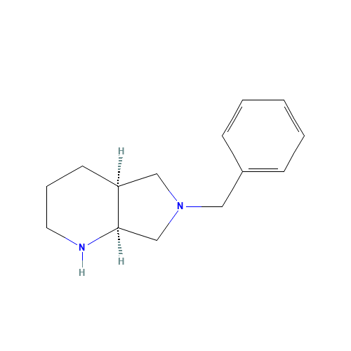 (S,S)-6-BENZYL-OCTAHYDRO-PYRROLO[3,4-B]PYRIDINE DIHYDROCHLORIDE (CAS: 151213-39-7) - Chemical Structure and Molecular Formula 