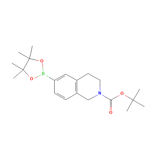 TERT-BUTYL 6-(4,4,5,5-TETRAMETHYL-1,3,2-DIOXABOROLAN-2-YL)-3,4-DIHYDROISOQUINOLINE-2(1H)-CARBOXYLATE (CAS: 893566-72-8) - Related Chemical Product