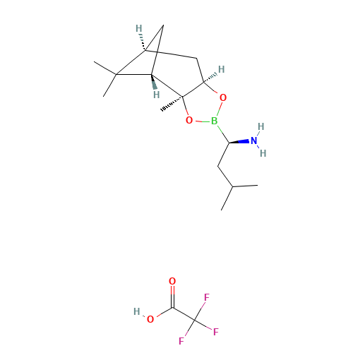 (aR,3aS,4S,6S,7aR)-Hexahydro-3a,8,8-trimethyl-alpha-(2-methylpropyl)-4,6-methano-1,3,2-benzodioxaborole-2-methanamine 2,2,2-trifluoroacetate (CAS: 179324-87-9) - Related Chemical Product