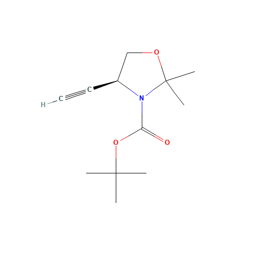 (S)-2,2-Dimethyl-3-(N-Boc)-4-ethynyl-oxazolidine (CAS: 173065-16-2) - Related Chemical Product