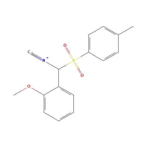 ISOCYANO(2-METHOXYPHENYL)METHYL-4-METHYLPHENYL SULFONE (CAS: 263389-53-3) - Chemical Structure and Molecular Formula 