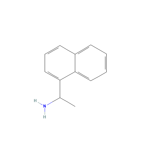 (+/-)1-(1-Naphthyl)ethylamine (CAS: 42882-31-5) - Chemical Structure and Molecular Formula 