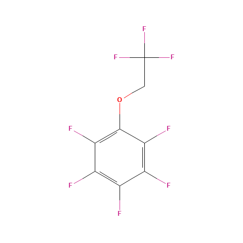 PENTAFLUORO-(2,2,2-TRIFLUOROETHOXY)BENZENE (CAS: 6669-03-0) - Chemical Structure and Molecular Formula 