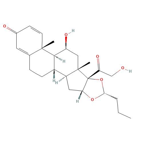 16a(R),17-(Butylidenebis(oxy))-11b,21-dihydroxypregna-1,4-diene-3,20-dione (CAS: 51372-29-3) - Related Chemical Product