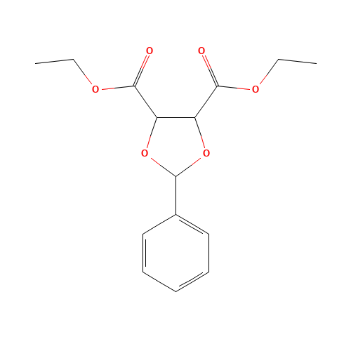 (2S,3S)-(+)-DIETHYL 2,3-O-BENZYLIDENETARTRATE (CAS: 141042-56-0) - Chemical Structure and Molecular Formula 