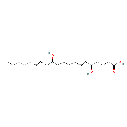 (5S,12S)-DIHYDROXY-(6E,8E,10E,14Z)-EICOSATETRAENOIC ACID (CAS: 73151-67-4) - Related Chemical Product