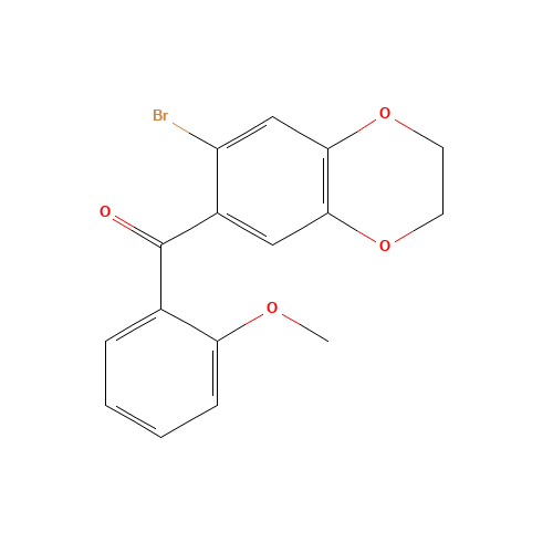 (7-BROMO-2,3-DIHYDRO-1,4-BENZODIOXIN-6-YL)(2-METHOXYPHENYL)METHANONE (CAS: 175136-41-1) - Related Chemical Product