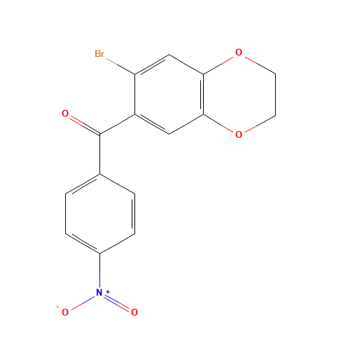 (7-BROMO-2,3-DIHYDRO-1,4-BENZODIOXIN-6-YL)(4-NITROPHENYL)METHANONE (CAS: 175136-46-6) - Related Chemical Product