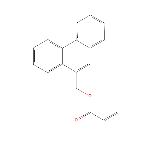 (9-PHENANTHRYL)METHYL METHACRYLATE (CAS: 53223-82-8) - Chemical Structure and Molecular Formula 